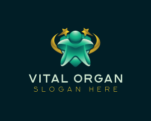 Leader Human Organization logo design