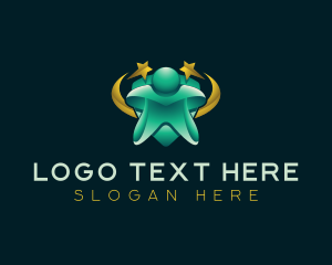 Human - Leader Human Organization logo design
