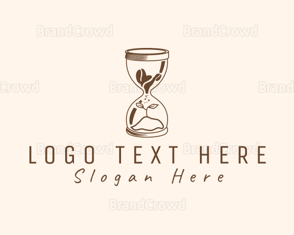 Planting Hourglass Coffee Logo