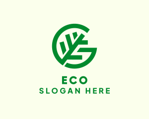 Natural Leaf Letter G Logo
