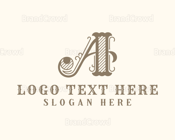 Western Styling Boutique Letter A Logo