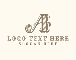 Barbershop - Western Styling Boutique Letter A logo design