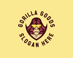 Gorilla Gamer Sunglasses logo design