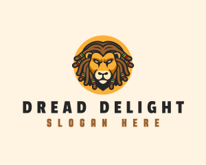 Dreadlocks - Jamaican Lion Dreadlocks logo design