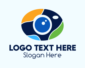 Web Camera - Colorful Digital Camera logo design