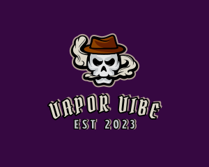 Vaporizer - Cowboy Skull Vaping logo design