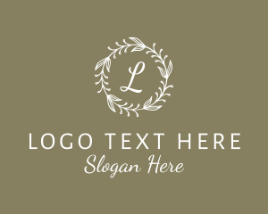 Florist - Wreath Event Planner logo design