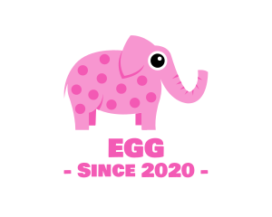 Modern - Pink Elephant Toy logo design