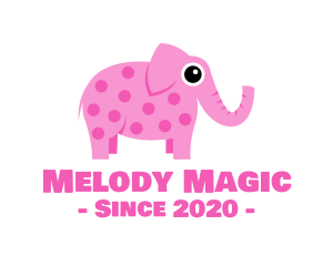 Baby Supplies - Pink Elephant Toy logo design