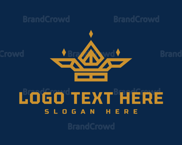 Geometric Royal Crown Logo