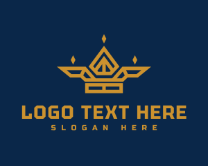 Geometric Royal Crown Logo