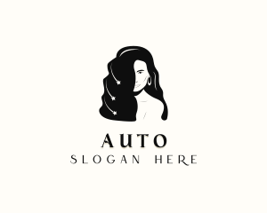 Hairsytlist - Woman Salon Hair logo design