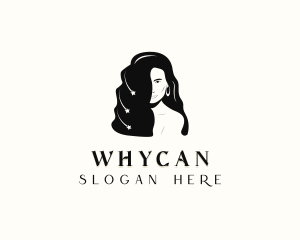 Hair Bun - Woman Salon Hair logo design