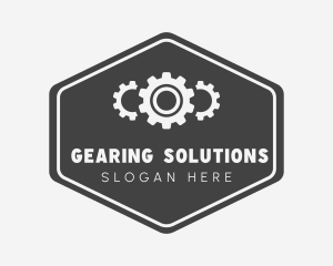 Mechanical Gear Signage logo design