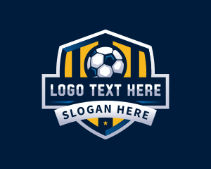 Soccer Ball Sports League Logo