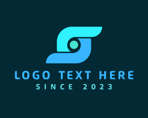 Digital Tech Letter O logo design