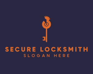 Locksmith - Rooster Key Locksmith logo design