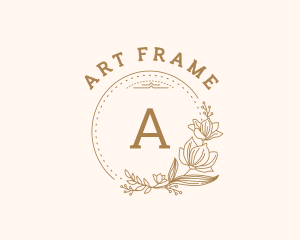 Frame - Flower Wreath Frame logo design