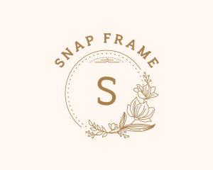 Flower Wreath Frame logo design