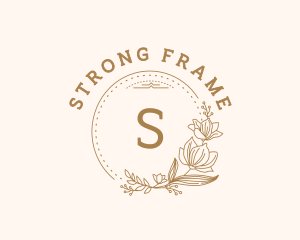 Flower Wreath Frame logo design