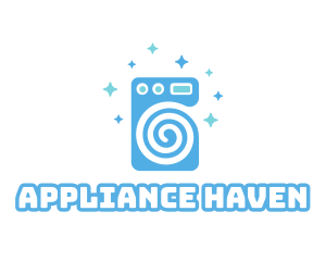Appliances - Spiral Washing Machine logo design