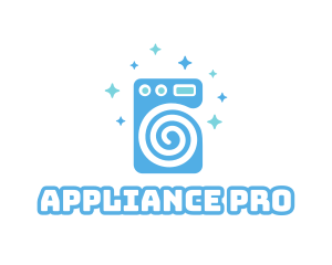 Appliance - Spiral Washing Machine logo design