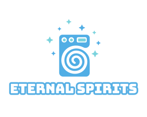 Spiral Washing Machine logo design