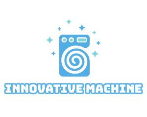 Spiral Washing Machine logo design