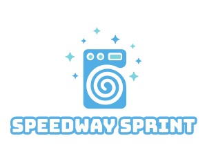 Spiral Washing Machine logo design