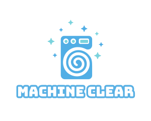 Spiral Washing Machine logo design