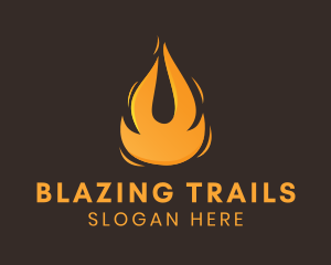 Blazing Fuel Fire  logo design