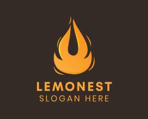 Sustainable Energy - Blazing Fuel Fire logo design