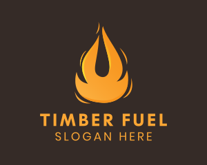 Blazing Fuel Fire  logo design