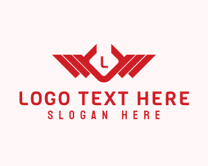 Airplane - Wing Logistic Delivery logo design