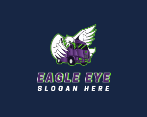 Eagle Freight Truck logo design