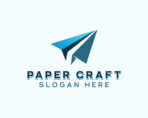 Travel Paper Plane logo design