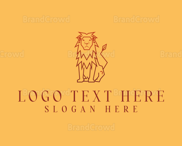 Lion Wildlife Animal Logo