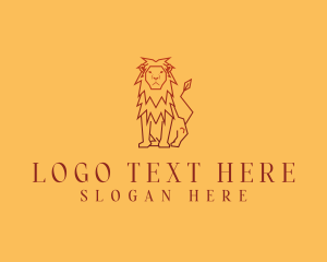 Safari - Lion Wildlife Animal logo design
