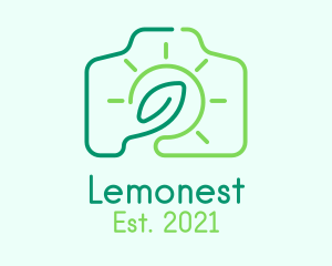 Dslr - Leaf Sunshine Camera logo design