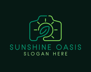 Leaf Sunshine Camera logo design