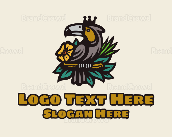 Tropical Crown Toucan Logo