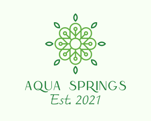 Nature Spring Pattern logo design