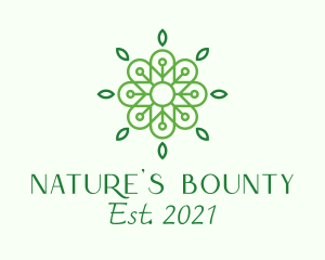 Nature Spring Pattern logo design