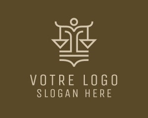 Legal Law Firm Scale  logo design