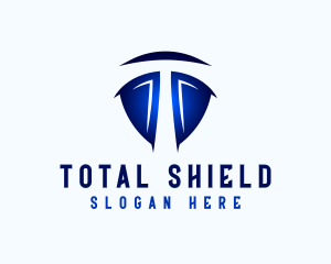 Warrior Shield Letter T logo design