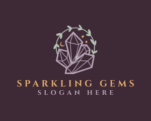 Gemstone - Jewelry Gemstone Crystals logo design