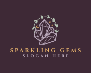 Jewelry Gemstone Crystals logo design