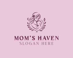 Mom - Mom Baby Postpartum logo design