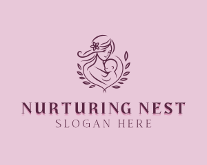 Mom Baby Postpartum logo design