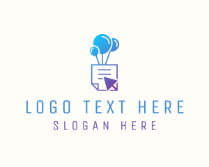 Copy - Balloon Document Click logo design